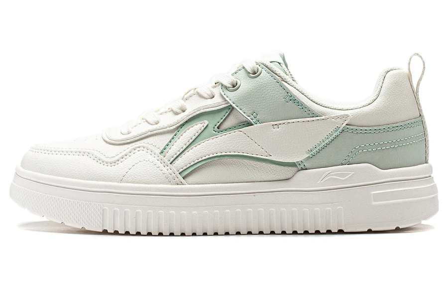 Li-Ning Li Ning Cyan Cloud Collection Abrasion Resistant Low top Casual Shoes Women's White Cyan