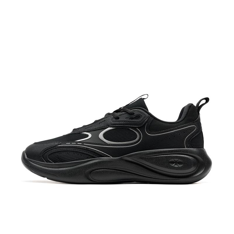 XTEP Star Meteorite Abrasion Resistant Lightweight Wear resistant And Lightweight Low top Casual Shoes Men's Black