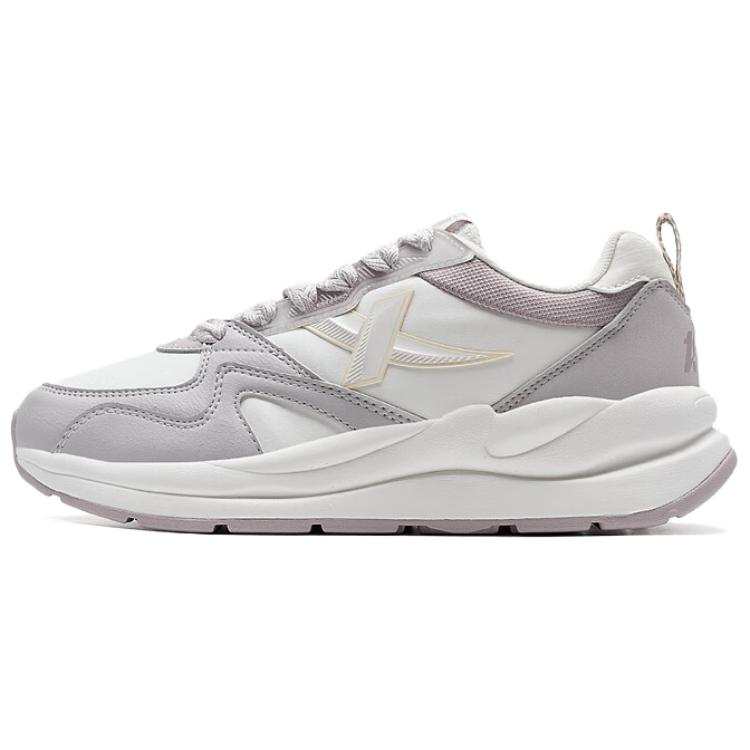 XTEP Slip Resistant Abrasion Resistant Low top Casual Shoes Women's White Purple