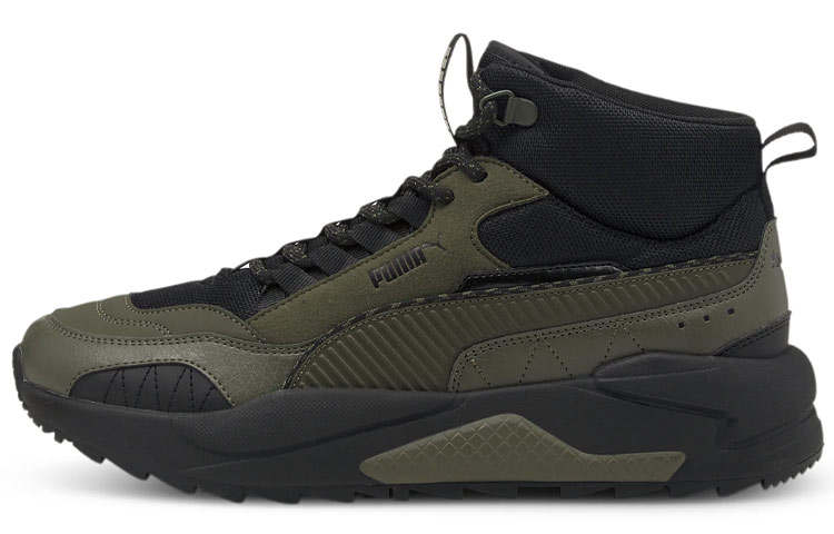 PUMA X Ray 2 Square Mid Wtr Running Shoes Unisex Green/Black