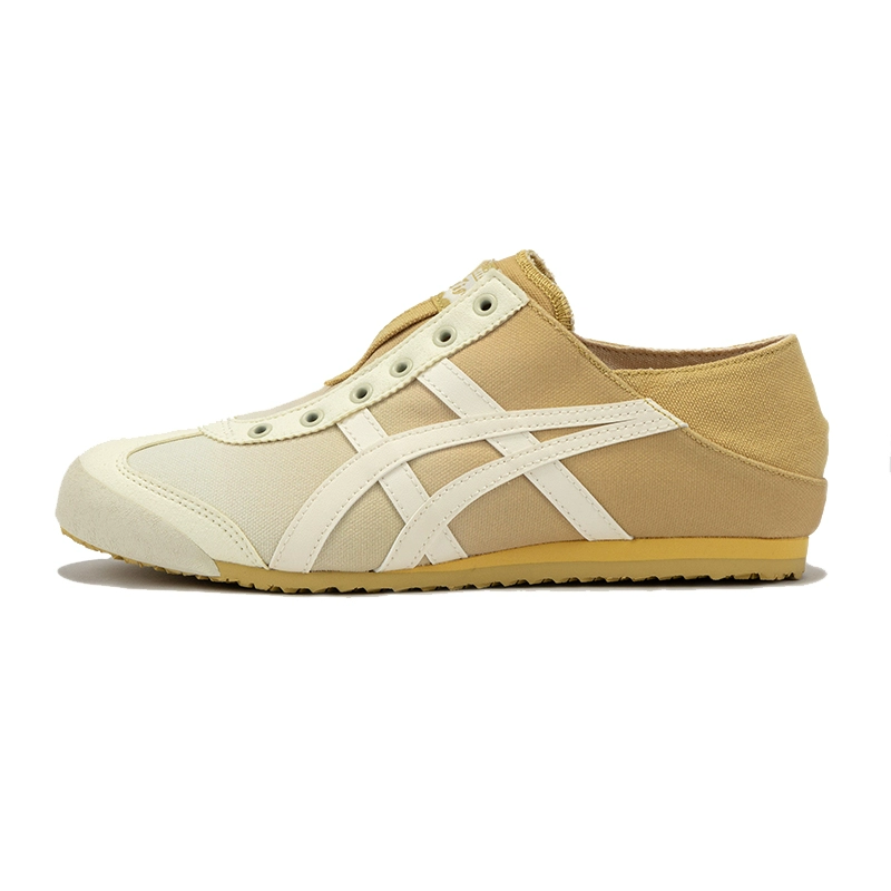 Onitsuka Tiger MEXICO 66 Canvas Slip Resistant Abrasion Resistant Low top Casual Shoes Unisex Yellow White