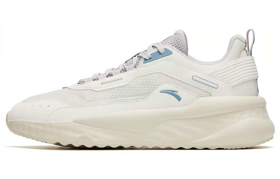 Anta Unruly Series Cushioning Slip Resistant Abrasion Resistant Low top Sports Casual Shoes Men's White Gray