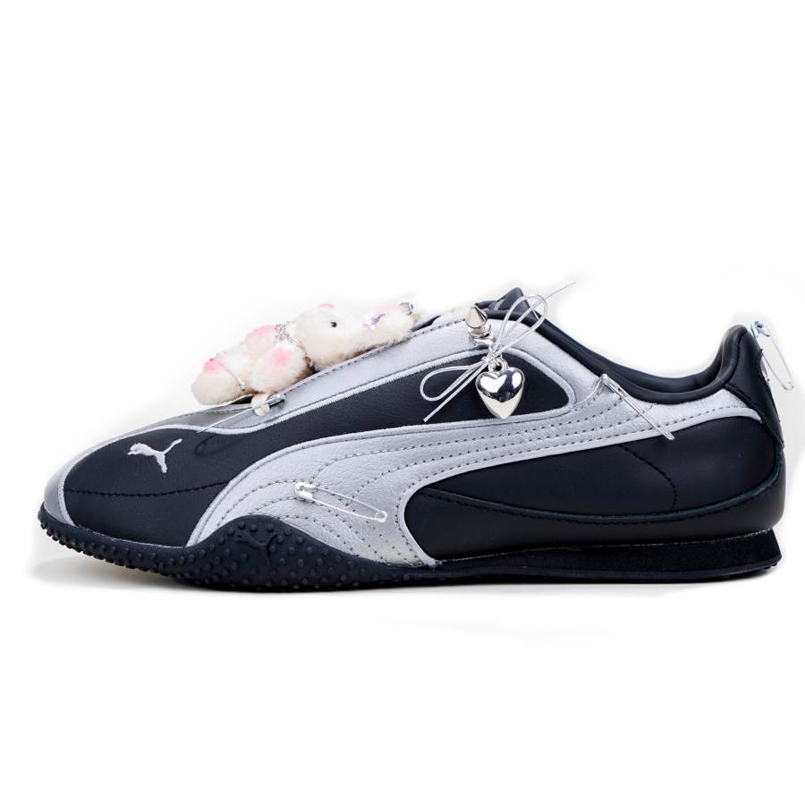PUMA Bella V2 Leather China Limited Low top Casual Shoes Unisex Silver Glow Black