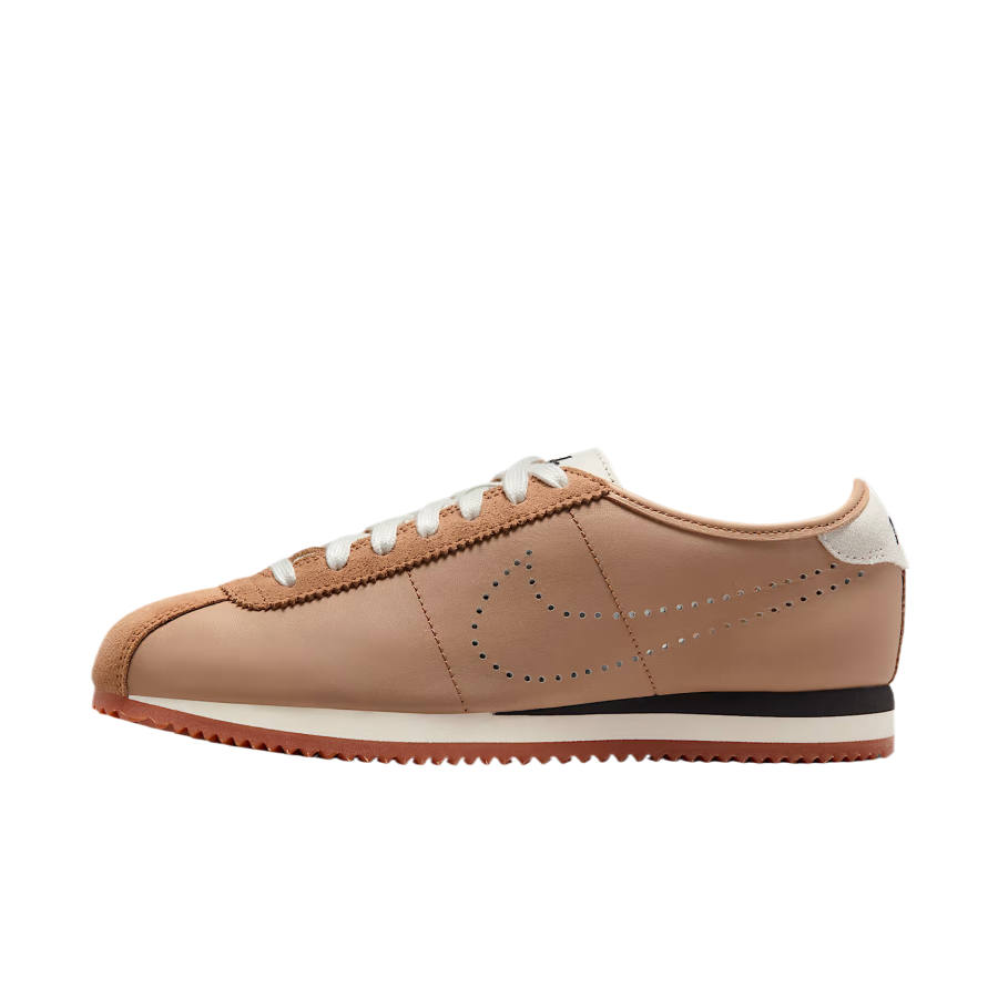 Nike Nike Cortez Leather Pale Shale Sail Perforated Swoosh Women's