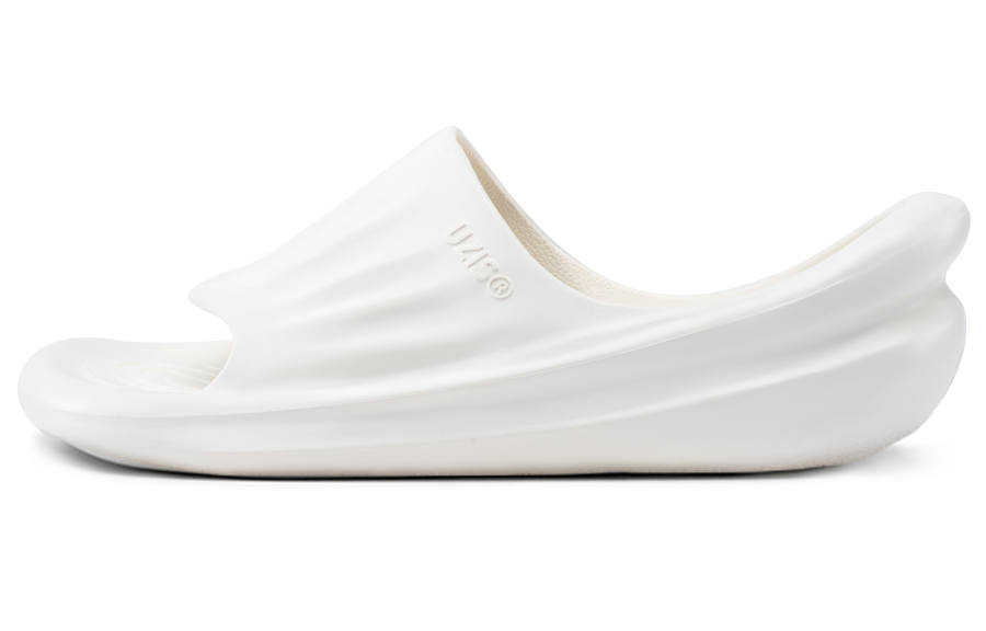 UZIS THE STEP Slide Slippers Unisex Laser White
