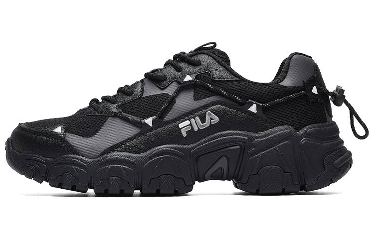 FILA Fluid Fabric Slip Resistant And Breathable Low top Casual Shoes Men's Black