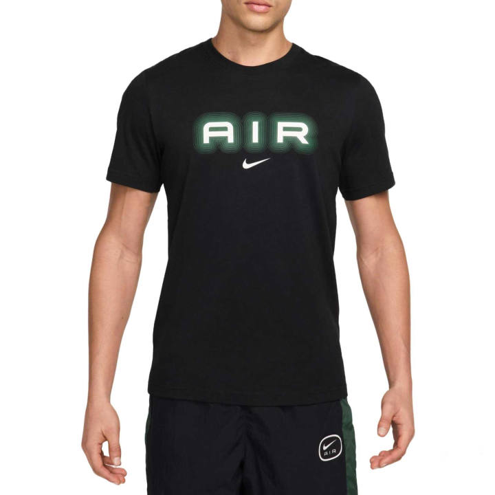 Nike Nike Air T Shirts Men's Black Crew Neck Moderate Straight Fit
