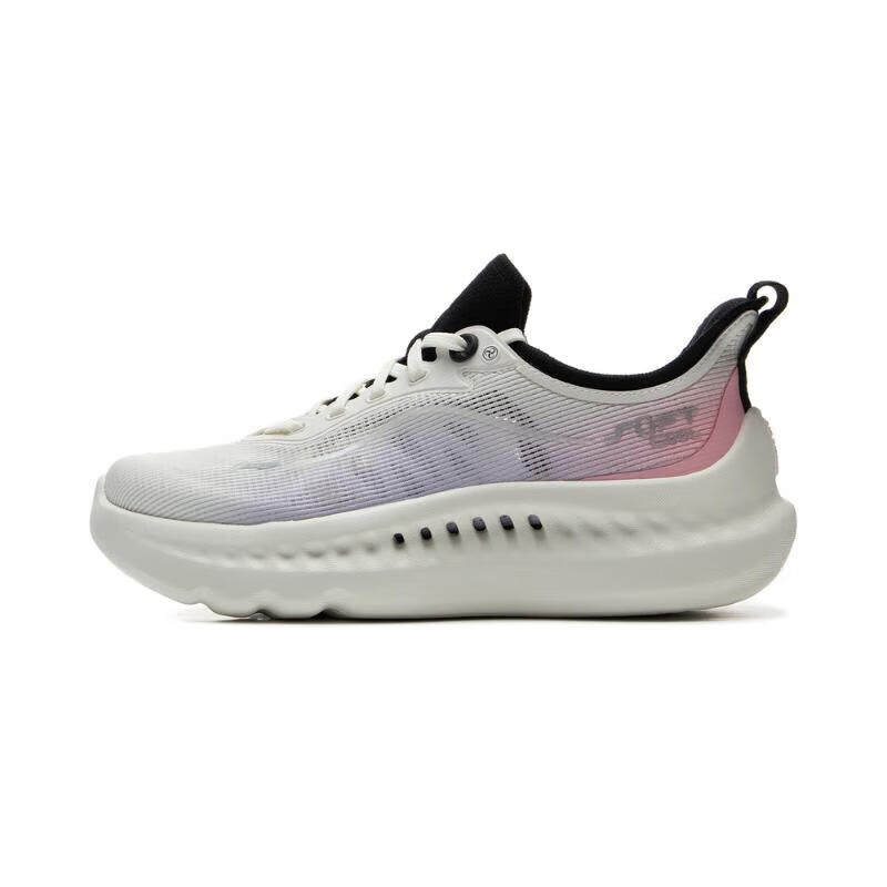 Li-Ning Li Ning SOFT COOL 2 Casual Shoes Women's Low Top Ivory Cloud Purple, Impatiens Pink