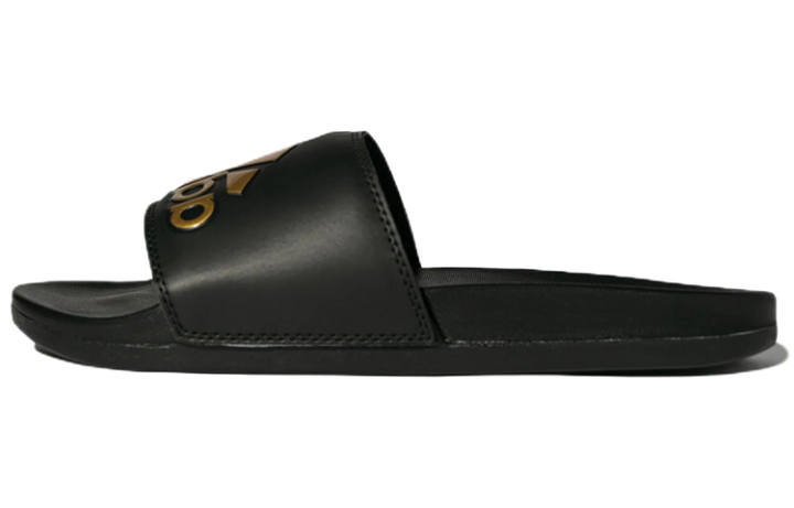 Adidas Adidas Adilette Comfort Slide 'Black Gold Metallic'