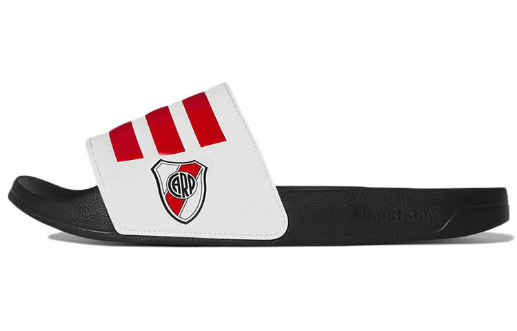 Adidas Adidas Adilette Cozy Wear Resistant White Unisex Slippers 'White Red Black'