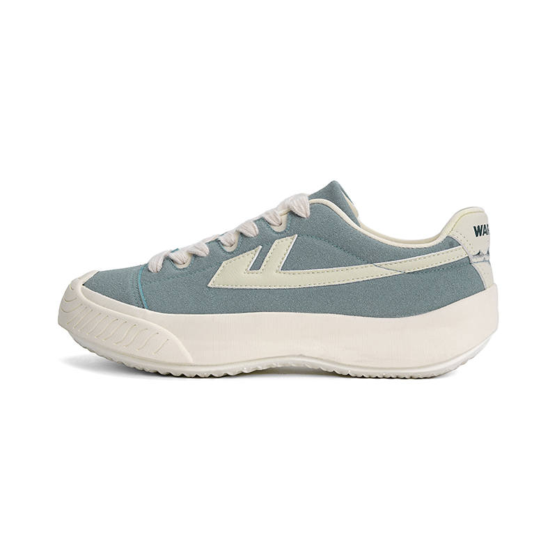 Warrior Sky's Power Fashion Canvas Shoes Skateboard Shoes Unisex Light Blue/Beige