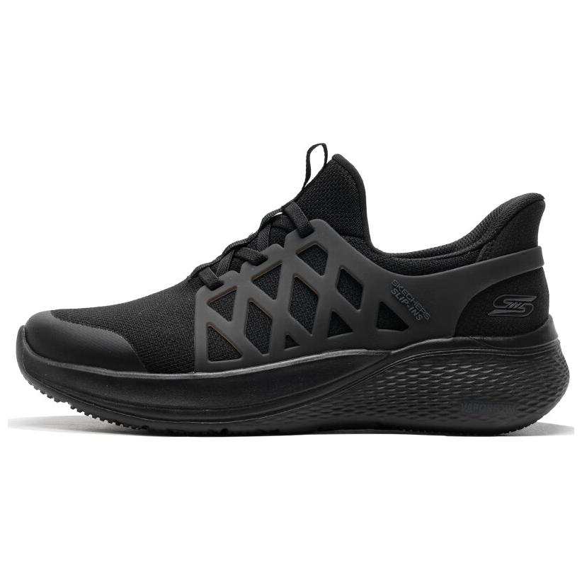 Skechers Slip Ins Fashion Trend Abrasion Resistant Abrasion Resistant Low top Casual Shoes Men's Black