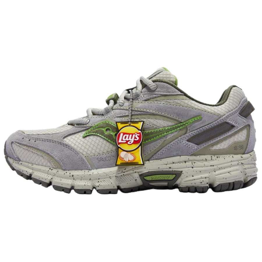 Saucony x LAY'S Cohesion 2K Running Shoes Unisex Gray Green