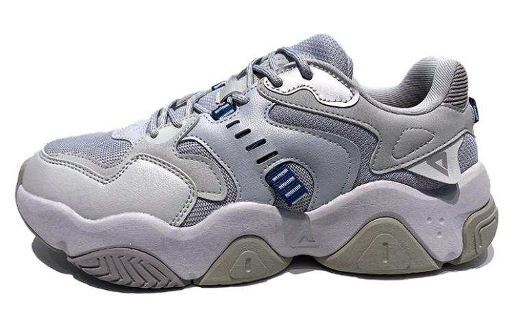 PEAK Slip Resistant Abrasion Resistant Slip Resistant Abrasion Resistant Low top Casual Shoes Men's White Gray