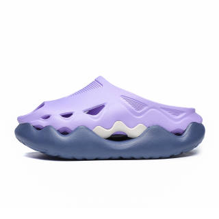 QINGKU Mamba Collection EVA Skeleton Slip Resistant Massage Cushioning Slide Slippers Women's Lilac