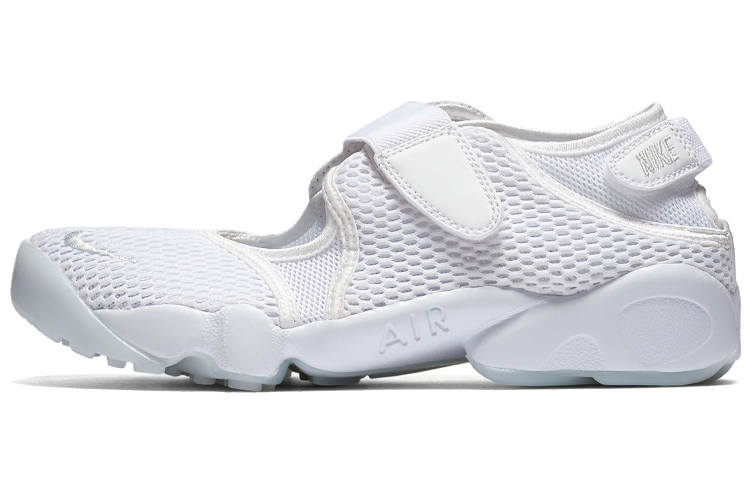 Nike Nike Air Rift Breathe Mesh, Synthetic Leather Comfortable Breathable Beach Sandals Women's White