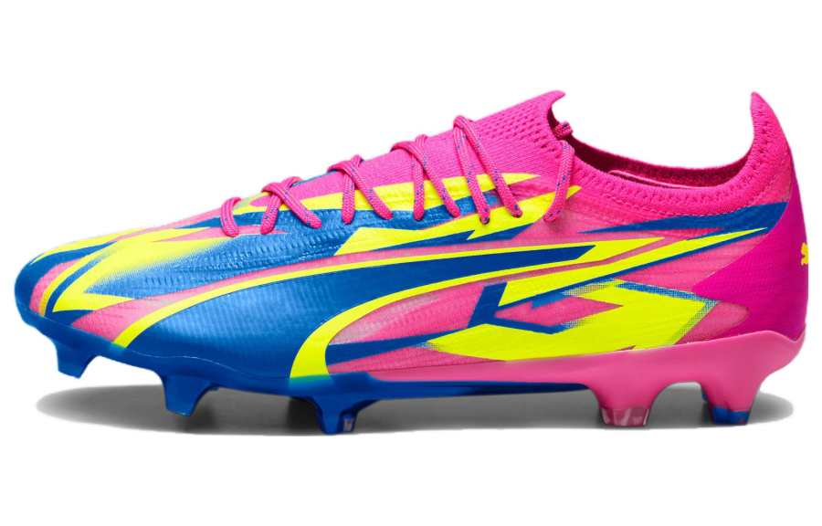 PUMA Ultra Ultimate AG Artificial Ground FG Firm Ground Abrasion Resistant Soccer Shoes Men's Red Blue