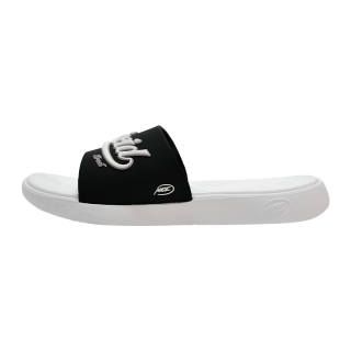 NICEID Slip Resistant Abrasion Resistant Slip Resistant Abrasion Resistant Slide Slippers Unisex Black White