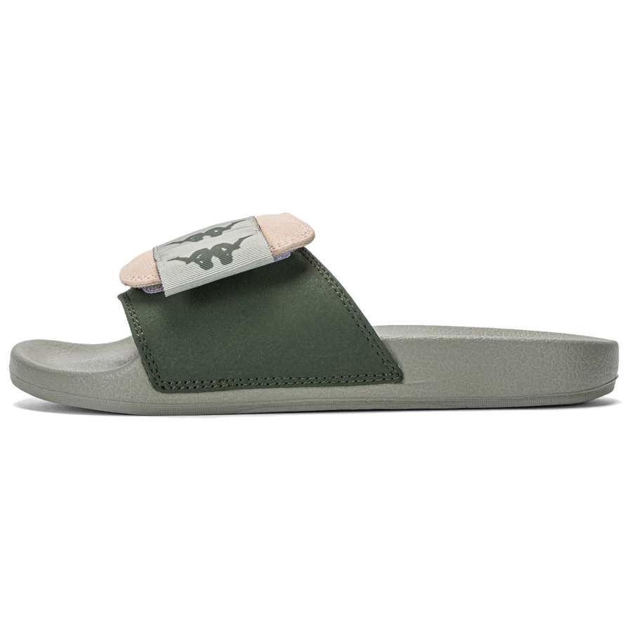 Kappa Outdoor Casual Slip Resistant Slip Resistant Slide Slippers Unisex Green Umber
