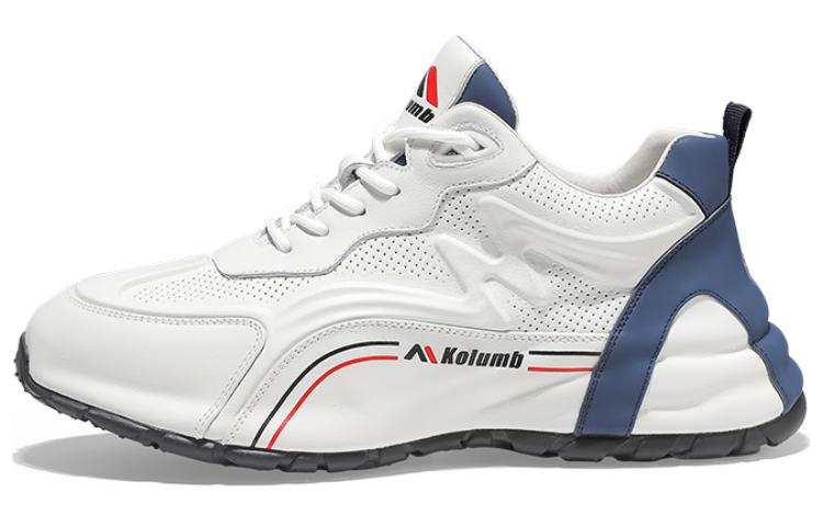 KOLUMB Cushioning Breathable Low top Casual Shoes Men's White Blue
