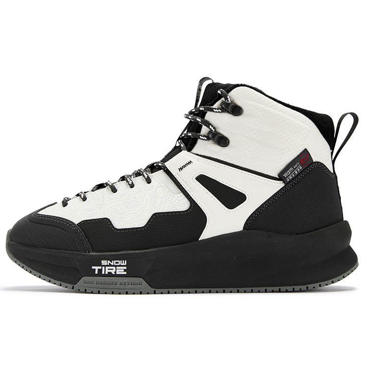 361° Journey Thermal Cushioning Abrasion Resistant Slip Resistant High top Casual Shoes Men's Black Charcoal Gray