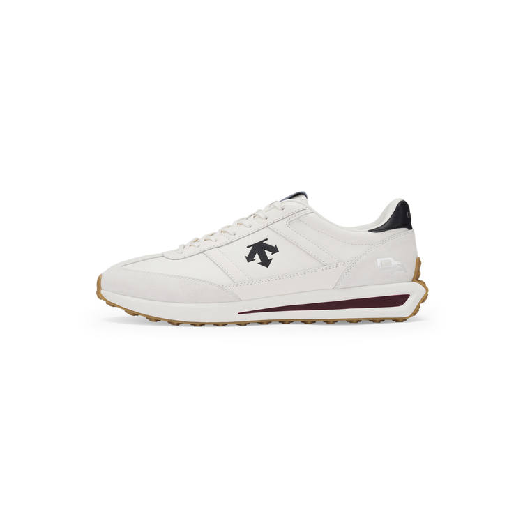 DESCENTE CHRON RACER Comfortable Slip Resistant Abrasion Resistant Low top Casual Shoes Men's White