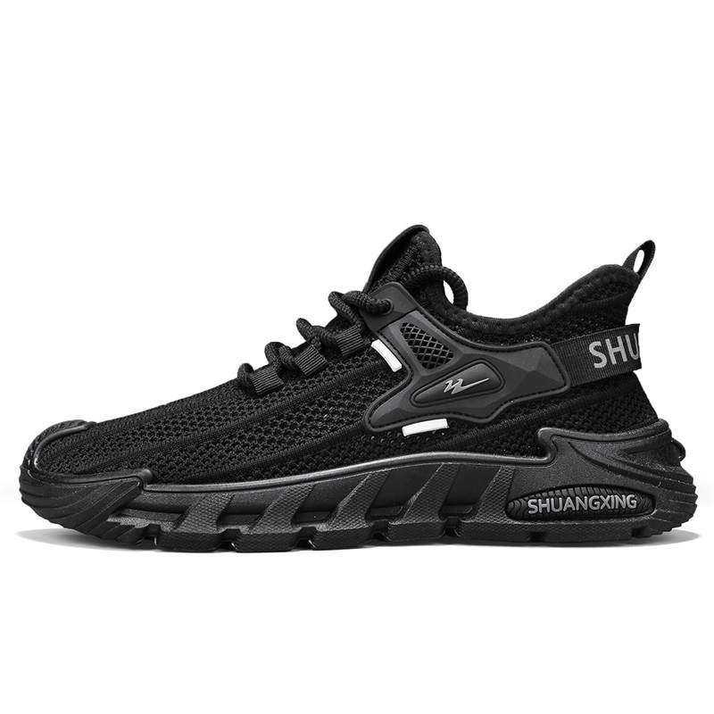 Binary Binary Lightweight And Breathable Low top Casual Shoes Men's Black