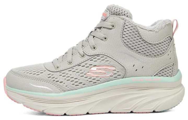 Skechers Skechers D'Lux Walker Mesh, Leather Mid top Casual Shoes Women's Gray