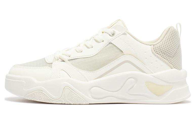 361° Cushioning Slip Resistant Abrasion Resistant Low top Casual Shoes Women's Beige Yellow