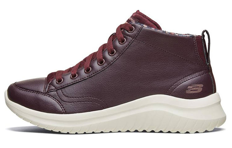 Skechers Ultra Flex 2.0 High Top Running Shoes Red Wine Women's