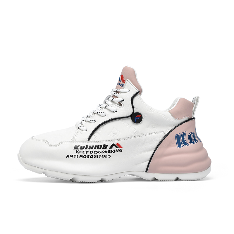 Kolumb Top Grain Cow Leather Sports Fleece Lined Low top Casual Shoes Women's