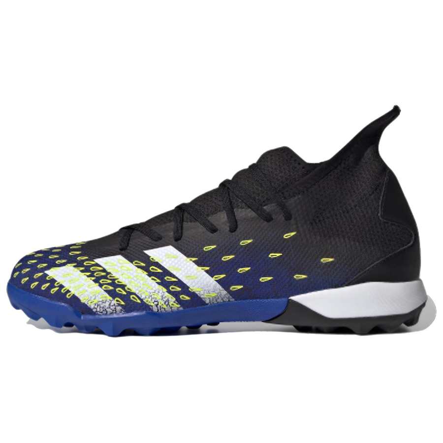 Adidas Adidas Predator Freak .3 TF Turf Fabric Soccer Shoes Men's Black Blue White Yellow