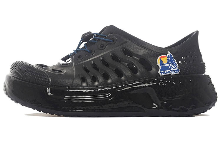 Li-Ning LiNing Pan Gu Trek Cushioning Anti-Slip Wear-Resistant Breathable Lightweight Rebound Low-Top Casual Shoes Men's Black