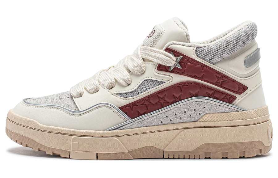 Li-Ning Li Ning Wave Mid Slip Resistant Abrasion Resistant Slip Resistant Abrasion Resistant Mid top Casual Shoes Women's