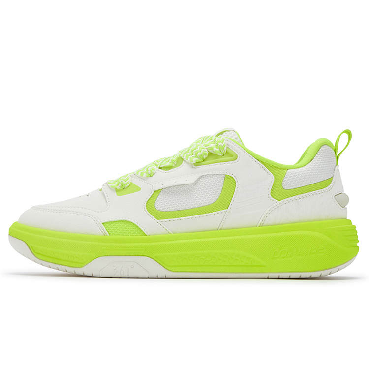 361° Boat Slip Resistant, Abrasion Resistant, Breathable Low top Casual Shoes Men's White Green
