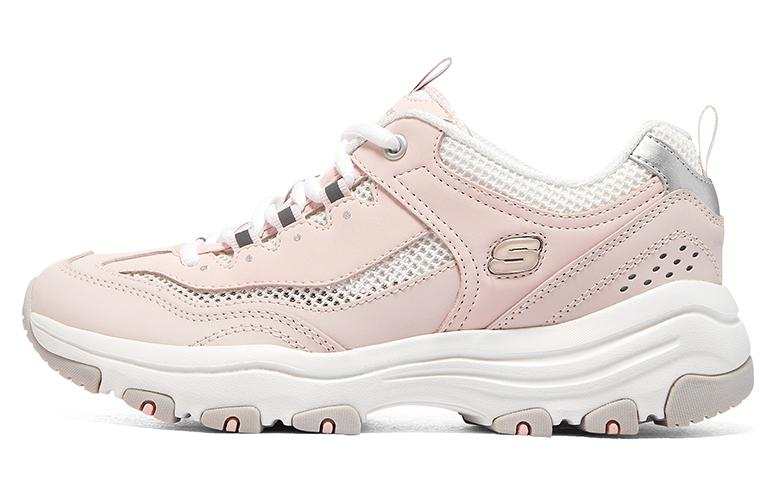 Skechers I Conik Textile, Synthetic Leather Low top Casual Shoes Women's Light Pink
