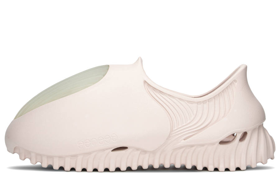 GENEGG Foam Runner Egg Whale Collection, Egg Shoes Beach Sandals Unisex Smoke Gray Pink