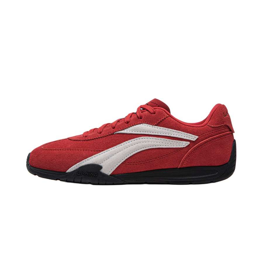 Li-Ning Li Ning Film TURBO Lightweight Slip Resistant Low top Casual Shoes Women's Red White