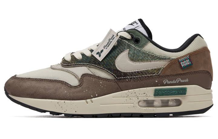 Nike Nike Air Max 1 Cushioning Lightweight Cushioning Lightweight Low top Casual Shoes Men's Black Umber