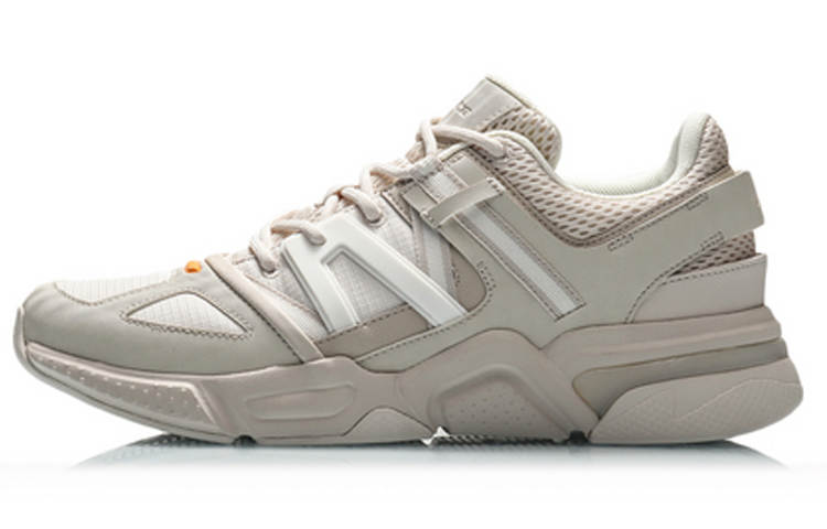 Li-Ning Li Ning Cushioning Slip Resistant Abrasion Resistant Low top Sports Casual Shoes Men's Gray