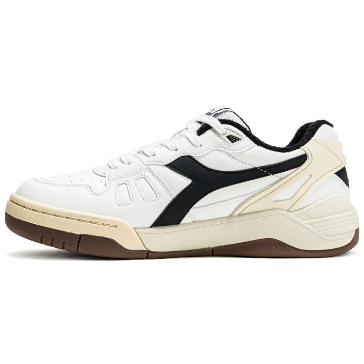 Diadora B.Action Slip Resistant Low top Tennis Shoes Unisex White Black
