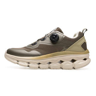 ANGSHAN Cushioning Abrasion Resistant Lightweight Slip Resistant Low top Casual Shoes Men's Transparent Army Green