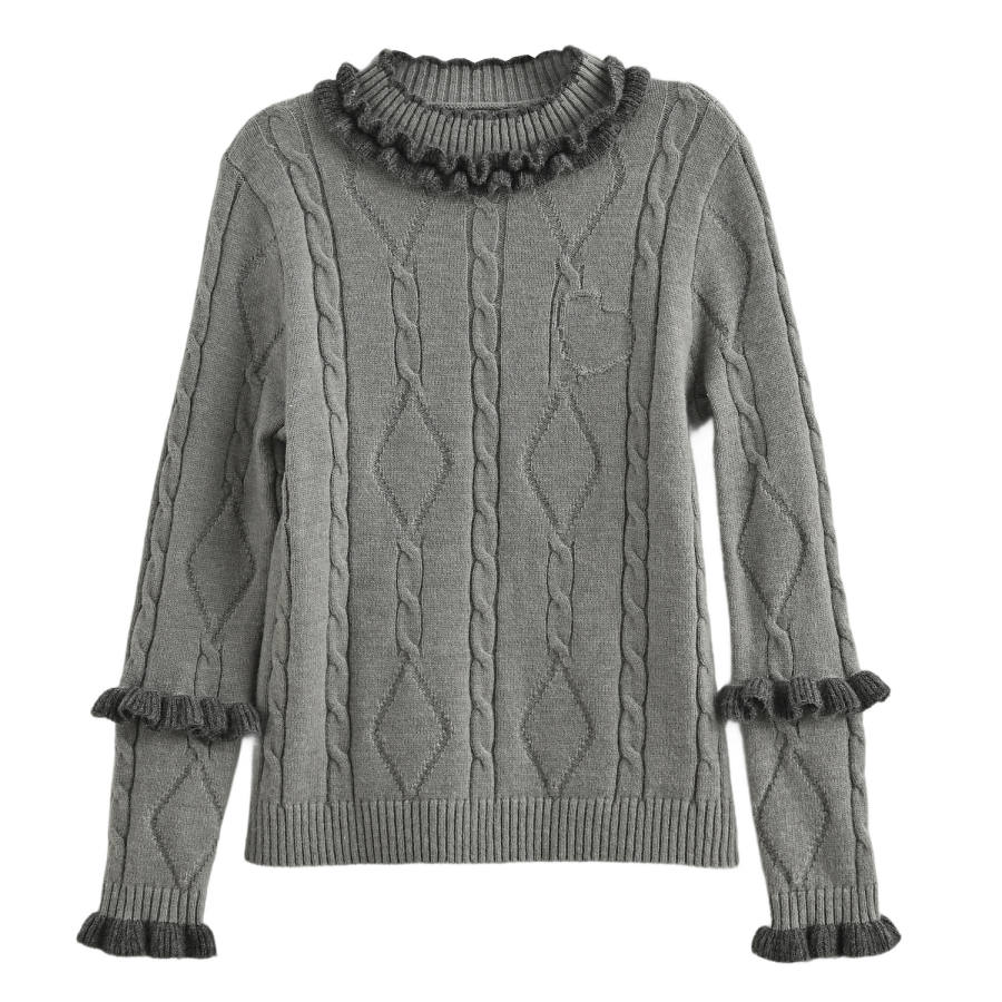 SNBL SNBL Sweaters Women's Gray Crew Neck Moderate Other