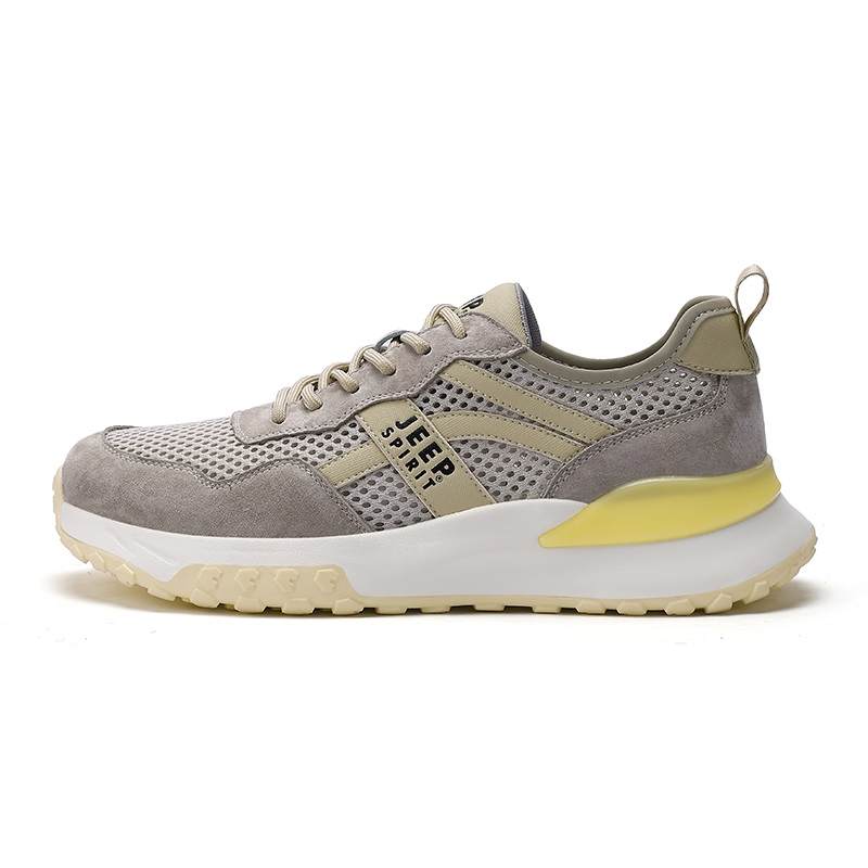 JEEP SPIRIT Mesh Low top Casual Shoes Men's Light Sandy