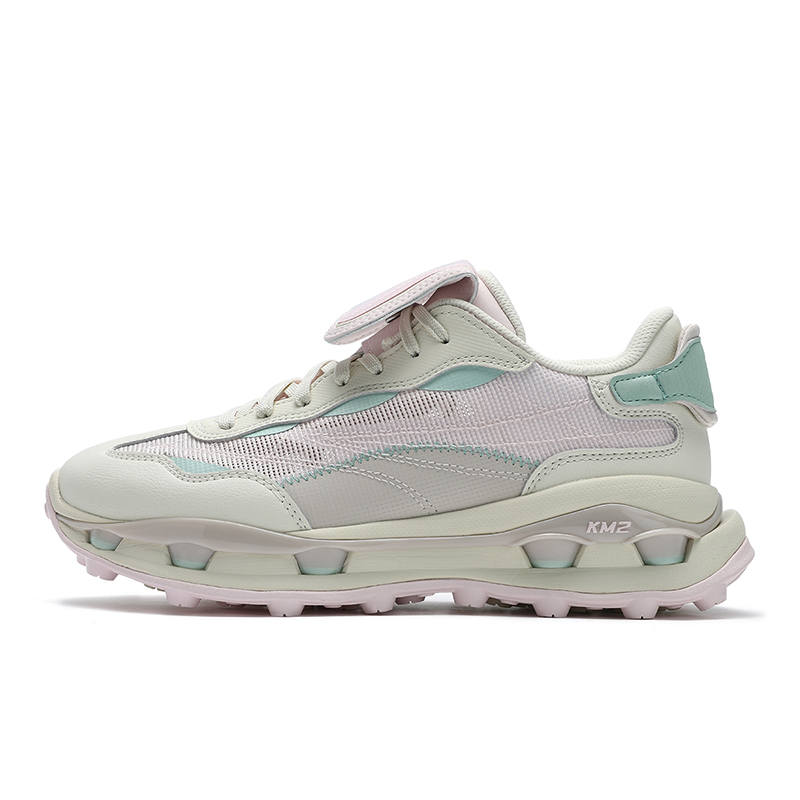 FILA KM2 Abrasion Resistant Breathable Low top Casual Shoes Women's Pink White