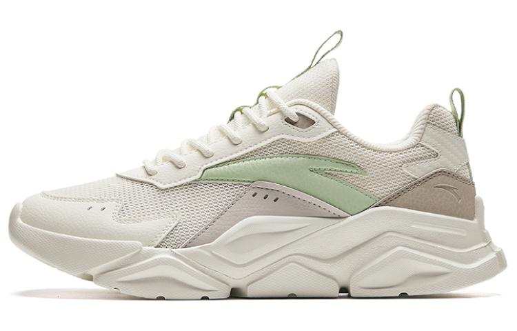 Anta Life Collection Cushioning Slip Resistant Low top Casual Shoes Women's White Gray Green