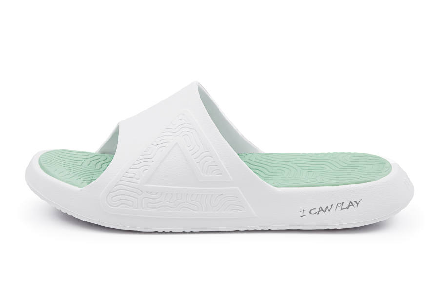 PEAK Tai Ji1.0 Quiet Slip Resistant Cushioning Quiet Slip Resistant Cushioning Slide Slippers Men's Tea White