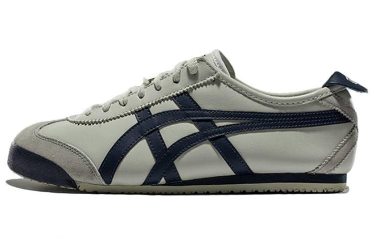 Onitsuka Tiger MEXICO 66 Lightweight Sports, Fleece Lined Low top Casual Shoes Unisex Beige Gray