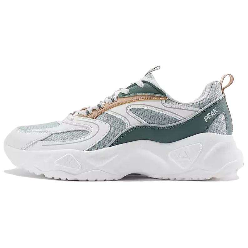 PEAK Comfortable Slip Resistant Abrasion Resistant Slip Resistant Abrasion Resistant Casual Shoes Men's White Green