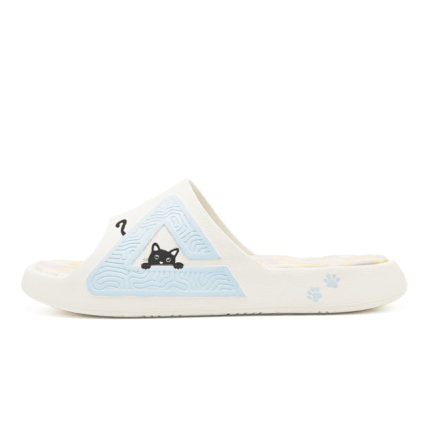 PEAK State Pole Odor Resistant Cushioning Slide Slippers Women's White Blue